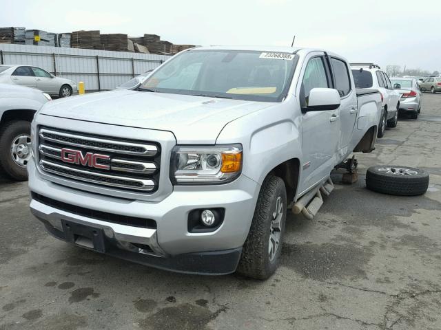 1GTP6CE16G1261332 - 2016 GMC CANYON SLE SILVER photo 2