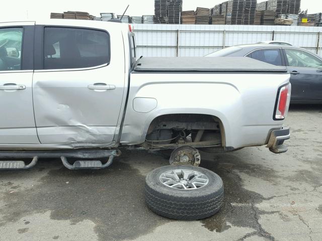 1GTP6CE16G1261332 - 2016 GMC CANYON SLE SILVER photo 9