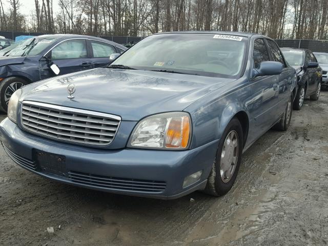 1G6KD54Y7YU283269 - 2000 CADILLAC DEVILLE BLUE photo 2