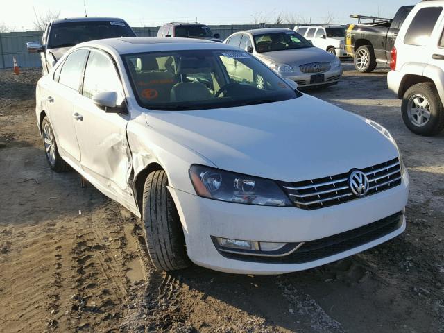 1VWCH7A3XCC083881 - 2012 VOLKSWAGEN PASSAT SEL WHITE photo 1