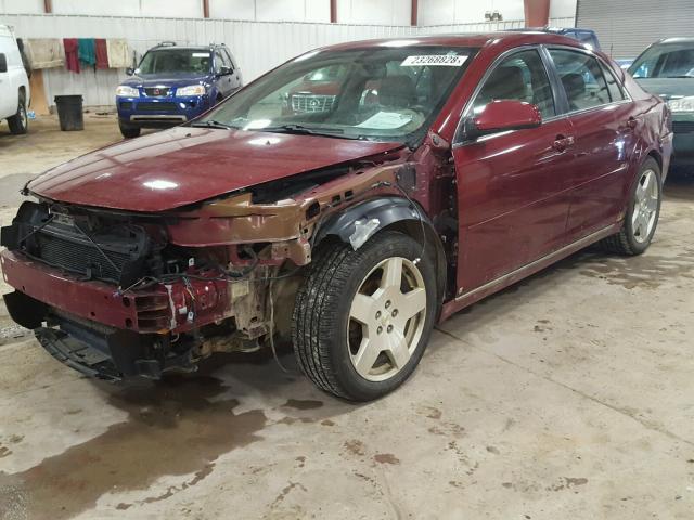 1G1ZJ57748F271441 - 2008 CHEVROLET MALIBU 2LT RED photo 2