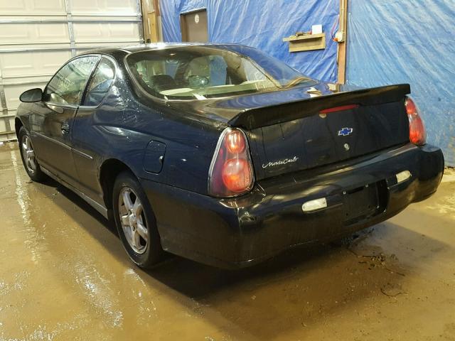 2G1WW12E239381697 - 2003 CHEVROLET MONTE CARL 黑色 照片 3
