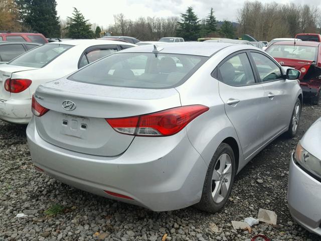 KMHDH4AE5DU678183 - 2013 HYUNDAI ELANTRA GL SILVER photo 4