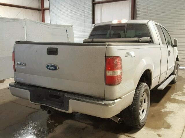 1FTRX14W07NA22407 - 2007 FORD F150 SILVER photo 4