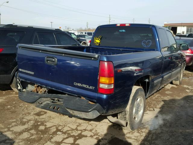 2GCEC19T6Y1404629 - 2000 CHEVROLET SILVERADO BLUE photo 4