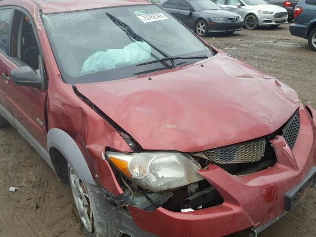 5Y2SL62843Z453009 - 2003 PONTIAC VIBE MAROON photo 9