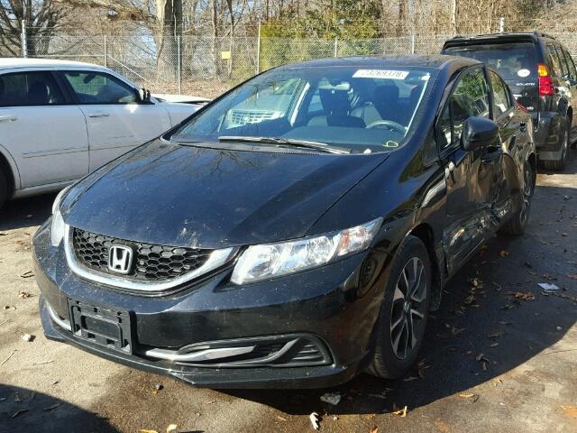 19XFB2F84EE011191 - 2014 HONDA CIVIC EX BLACK photo 2