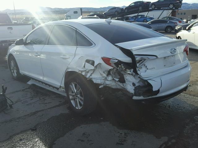 5NPE24AF5GH344432 - 2016 HYUNDAI SONATA SE WHITE photo 3