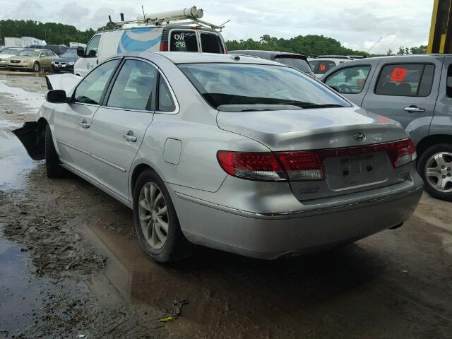 KMHFC46F97A201688 - 2007 HYUNDAI AZERA SE SILVER photo 3