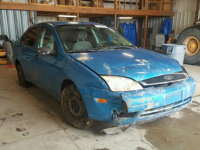 1FAHP34N47W104073 - 2007 FORD FOCUS ZX4 BLUE photo 1