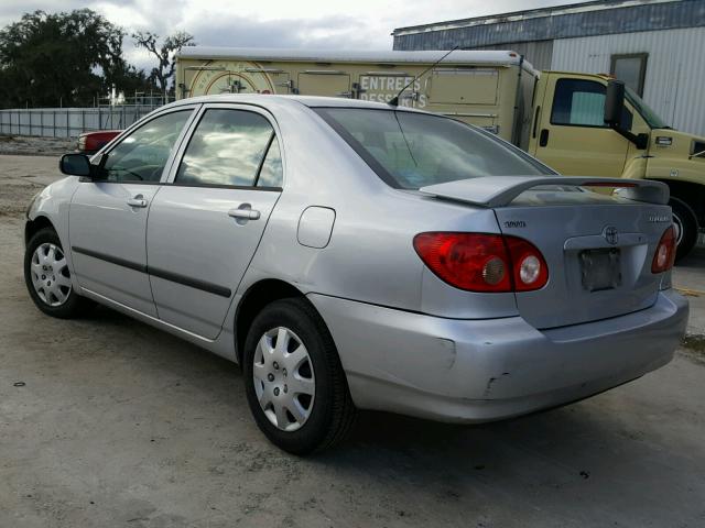 1NXBR32E16Z723295 - 2006 TOYOTA COROLLA CE SILVER photo 3