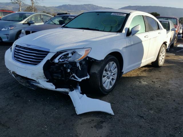 1C3CCBAGXDN743158 - 2013 CHRYSLER 200 LX WHITE photo 2