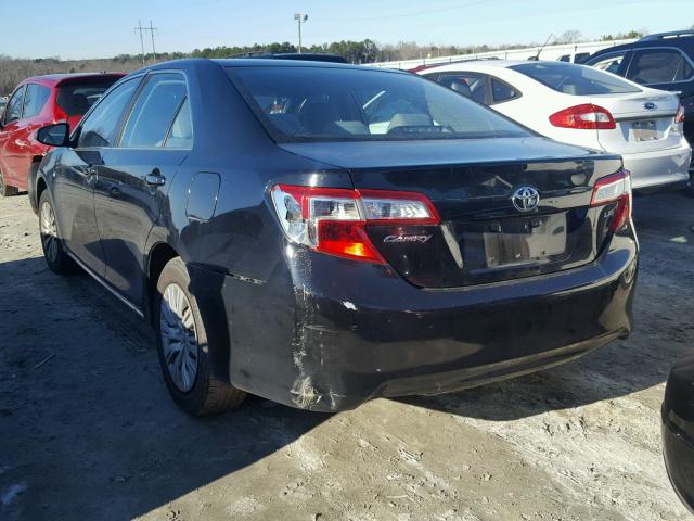 4T1BF1FK6DU206228 - 2013 TOYOTA CAMRY L BLACK photo 3