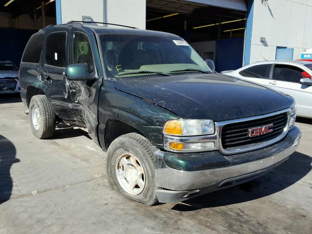 1GKEC13V23R318667 - 2003 GMC YUKON GREEN photo 1