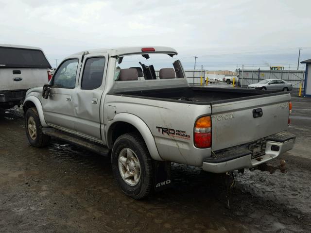 5TEHN72N93Z185269 - 2003 TOYOTA TACOMA DOU SILVER photo 3