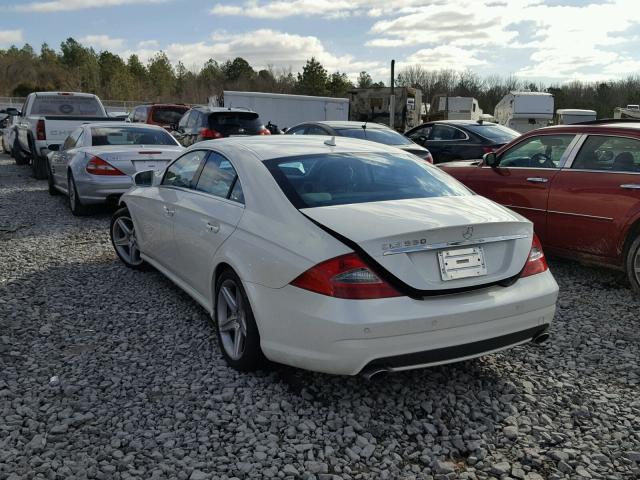 WDDDJ7CBXBA169305 - 2011 MERCEDES-BENZ CLS 550 WHITE photo 3