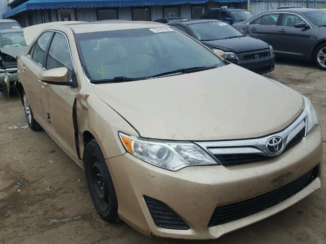 4T1BF1FK9CU089162 - 2012 TOYOTA CAMRY BASE GOLD photo 1