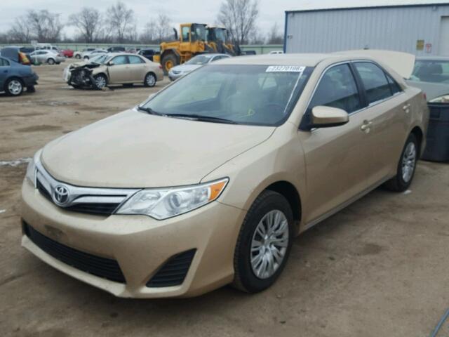 4T1BF1FK9CU089162 - 2012 TOYOTA CAMRY BASE GOLD photo 2