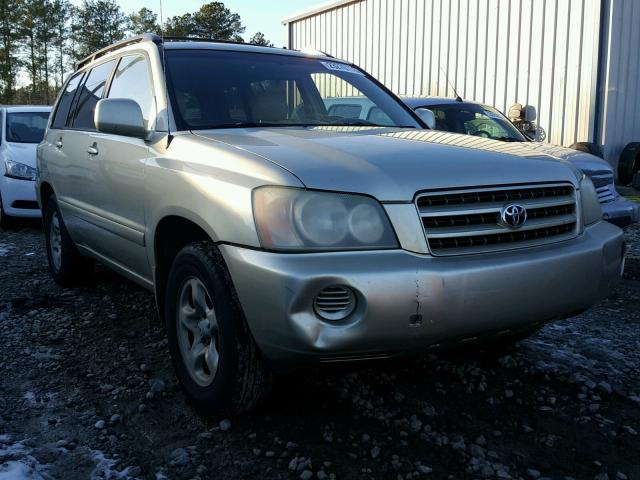 JTEGD21A330057640 - 2003 TOYOTA HIGHLANDER BEIGE photo 1