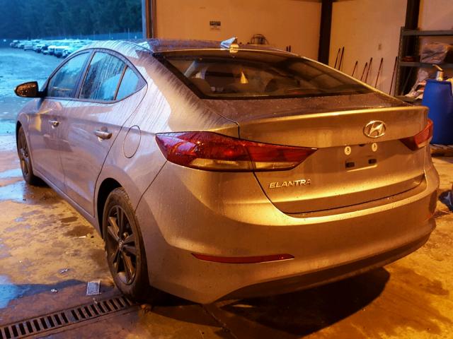 KMHD84LF5HU371155 - 2017 HYUNDAI ELANTRA SE GRAY photo 3