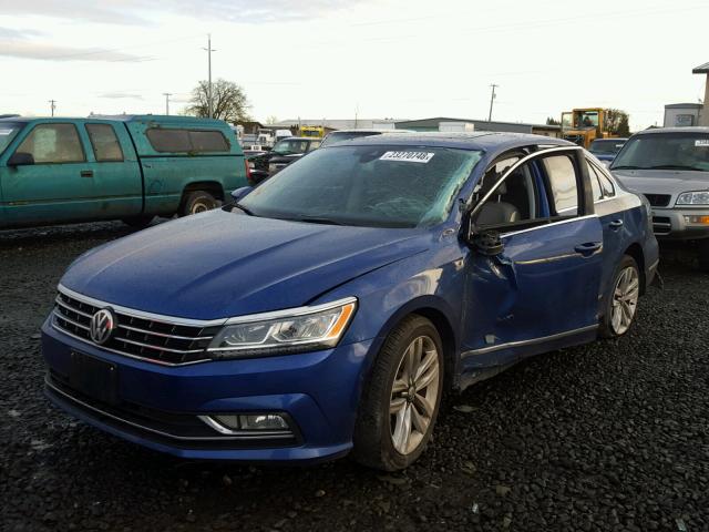 1VWCT7A30GC060971 - 2016 VOLKSWAGEN PASSAT SEL BLUE photo 2