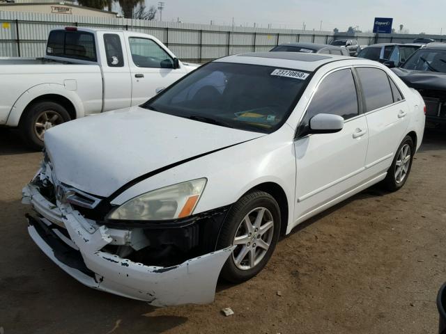 1HGCM66513A050753 - 2003 HONDA ACCORD EX WHITE photo 2