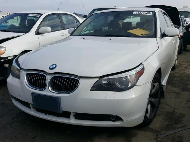 WBANE73556CM42011 - 2006 BMW 530 I WHITE photo 2