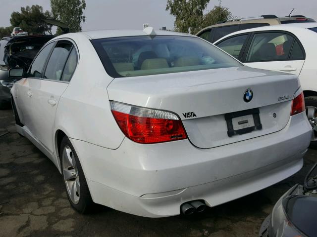 WBANE73556CM42011 - 2006 BMW 530 I WHITE photo 3