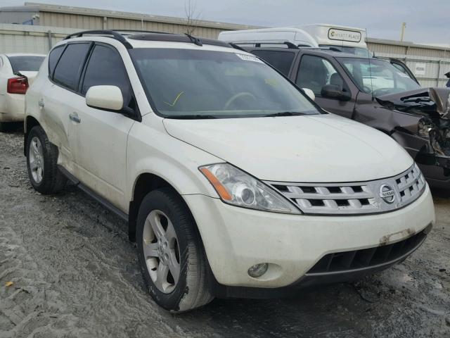 JN8AZ08W95W417872 - 2005 NISSAN MURANO SL WHITE photo 1