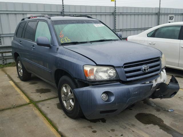 JTEGD21AX60140373 - 2006 TOYOTA HIGHLANDER BLUE photo 1