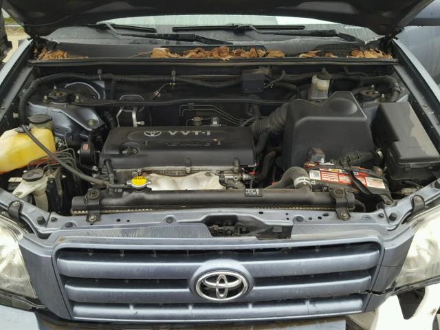 JTEGD21AX60140373 - 2006 TOYOTA HIGHLANDER BLUE photo 7