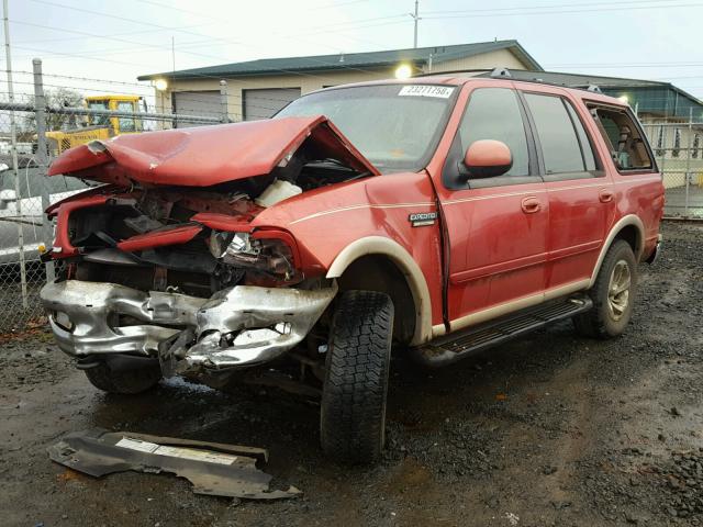 1FMFU18L5VLB31638 - 1997 FORD EXPEDITION RED photo 2