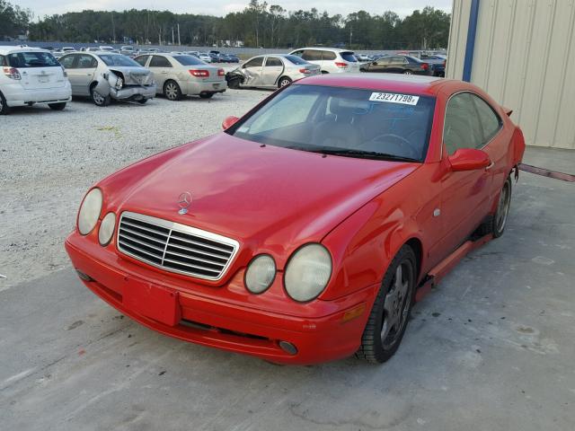 WDBLJ70G1XF079765 - 1999 MERCEDES-BENZ CLK 430 RED photo 2