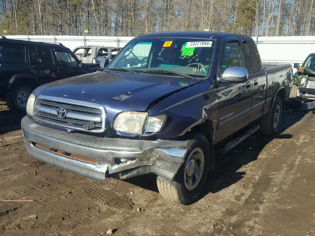 5TBRT34152S223145 - 2002 TOYOTA TUNDRA ACC BLUE photo 2