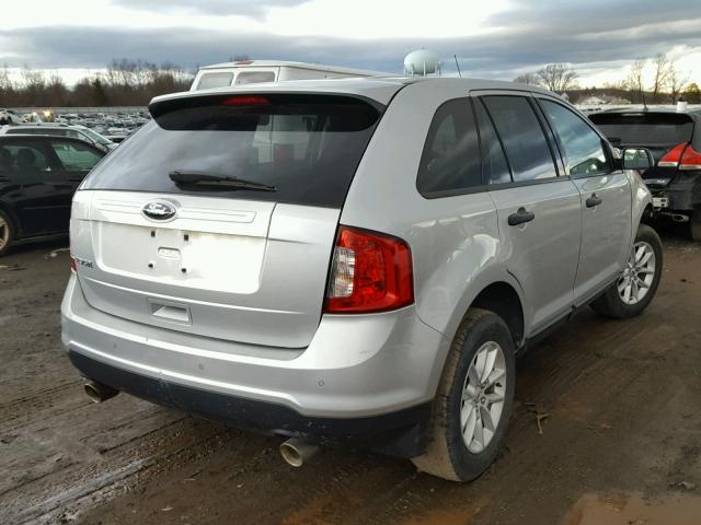 2FMDK3GC8EBA74748 - 2014 FORD EDGE SE SILVER photo 4