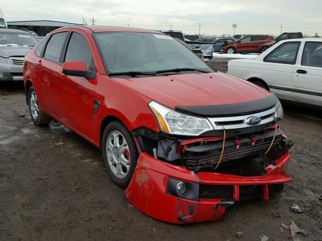 1FAHP35N18W226776 - 2008 FORD FOCUS SE RED photo 1