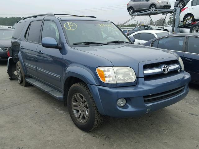 5TDZT38A86S266868 - 2006 TOYOTA SEQUOIA LI BLUE photo 1