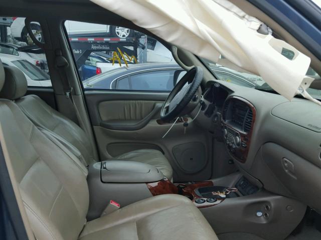 5TDZT38A86S266868 - 2006 TOYOTA SEQUOIA LI BLUE photo 5