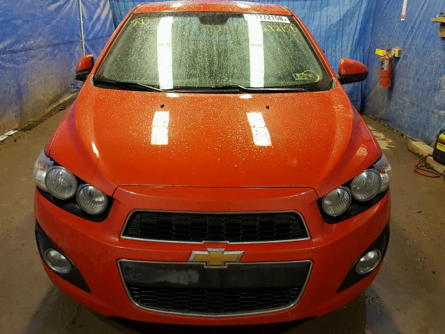 1G1JC5SG7D4154067 - 2013 CHEVROLET SONIC LT ORANGE photo 9