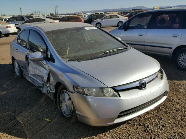 JHMFA36227S027747 - 2007 HONDA CIVIC HYBR GRAY photo 1