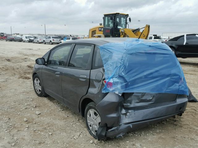 JHMGE8H34DC002348 - 2013 HONDA FIT GRAY photo 3