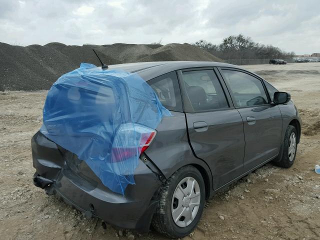 JHMGE8H34DC002348 - 2013 HONDA FIT GRAY photo 4