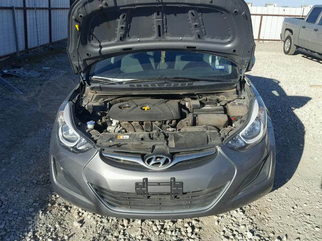 5NPDH4AE9EH511454 - 2014 HYUNDAI ELANTRA SE GRAY photo 7