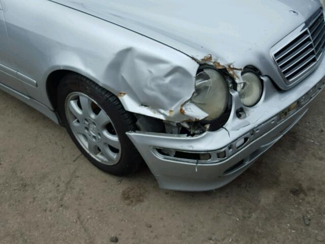 WDBLK65G31T080912 - 2001 MERCEDES-BENZ CLK 320 SILVER photo 9