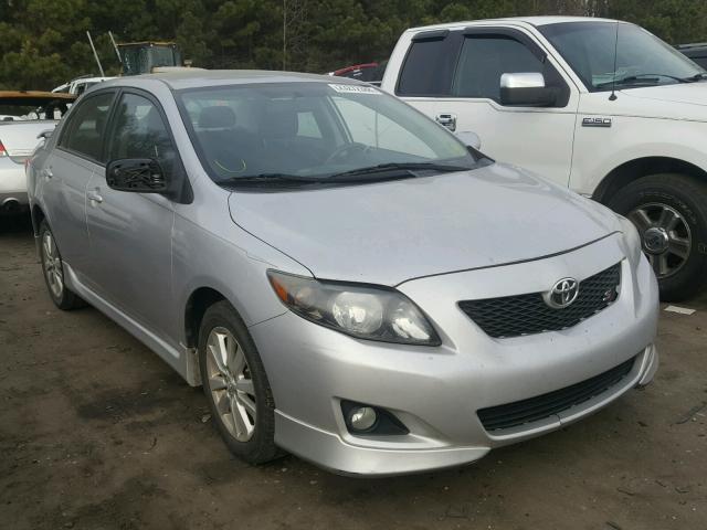 2T1BU4EE4AC468359 - 2010 TOYOTA COROLLA BA SILVER photo 1