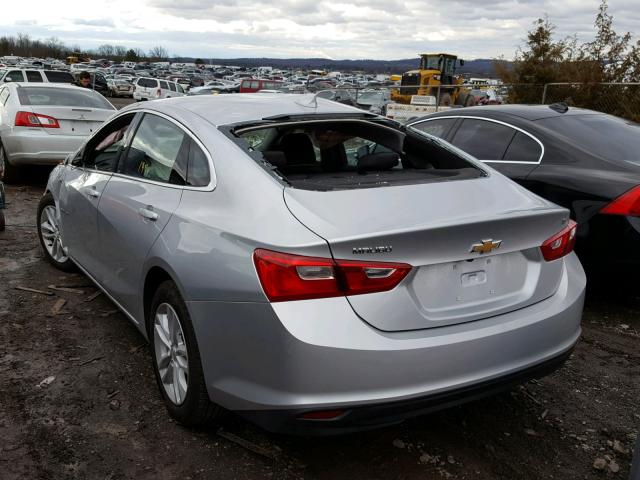 1G1ZE5ST9HF293573 - 2017 CHEVROLET MALIBU LT SILVER photo 3