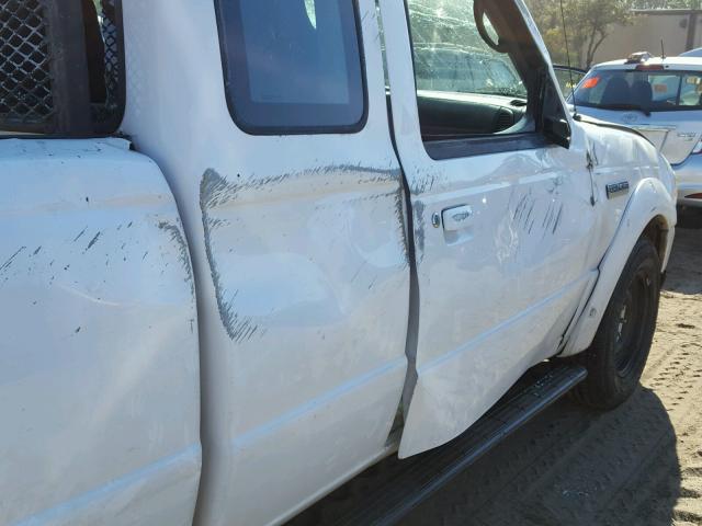 1FTYR15E36PA52676 - 2006 FORD RANGER SUP WHITE photo 10