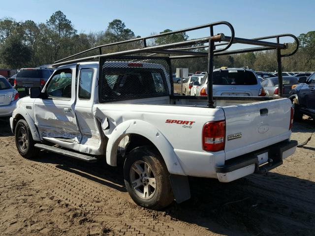 1FTYR15E36PA52676 - 2006 FORD RANGER SUP WHITE photo 3