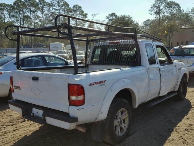 1FTYR15E36PA52676 - 2006 FORD RANGER SUP WHITE photo 4