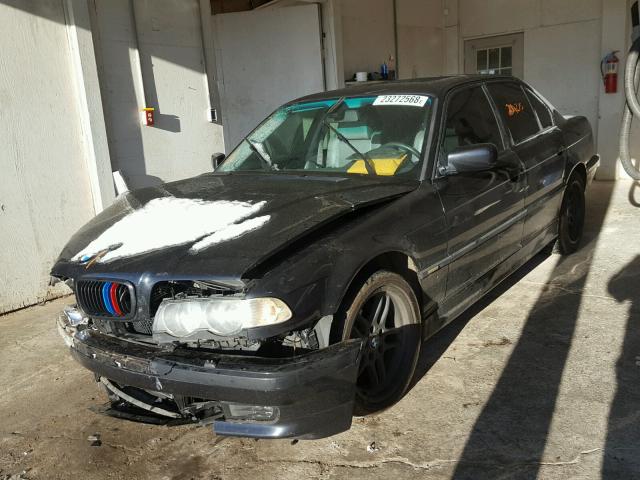 WBAGG83491DN83232 - 2001 BMW 740 I AUTO BLACK photo 2